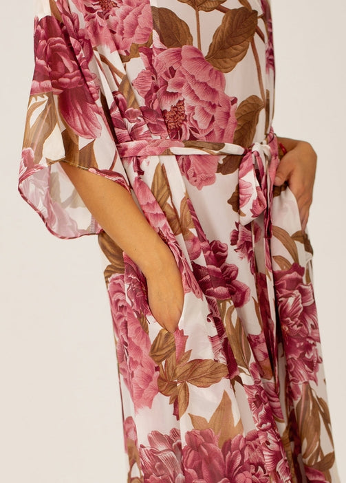 Severine Dress - Bougainvillea Floral