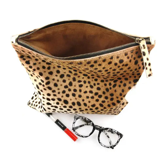 Cheetah Fold Over Clutch