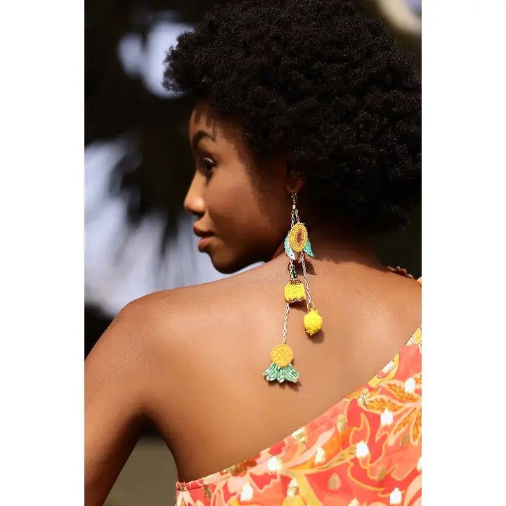 Fruits Hanging Beaded Earrings
