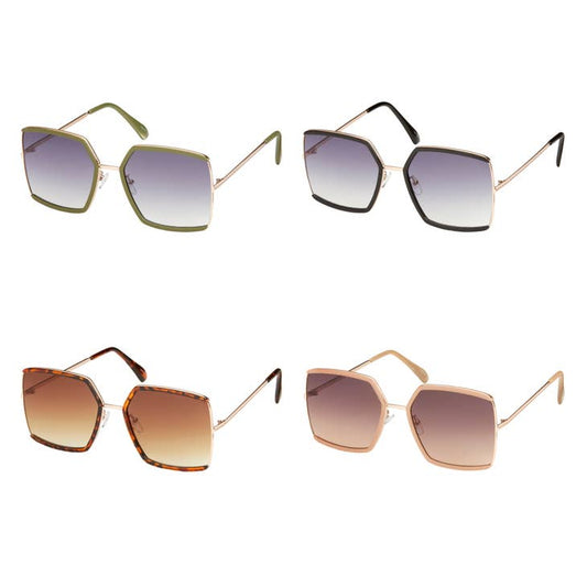 Side Rim Hex Sunglasses