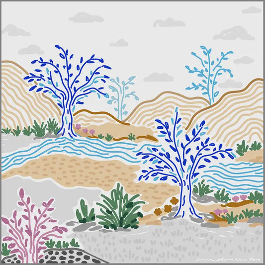 Silk Scarf - After Sunset