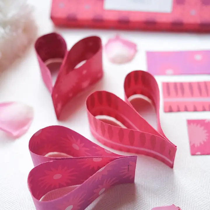 Pink & Red Paper Chain Kit