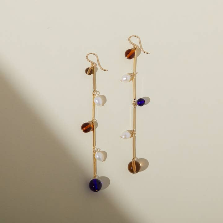 Fête Earrings - Blue