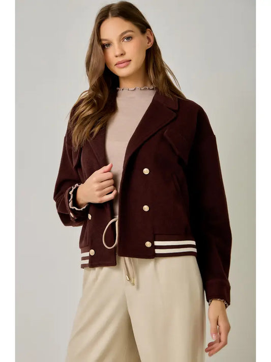 Blouson Jacket - Mahogany