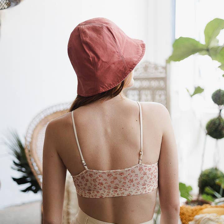 Ditsy Floral Bralette - Ivory