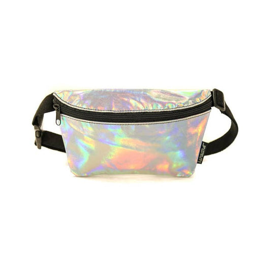 Ultra-Slim Fanny Pack - Silver Laser