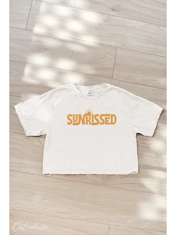 Sunkissed Cropped Tee - Cream