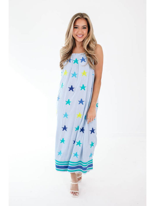 Ali Rae Midi Dress - Blue