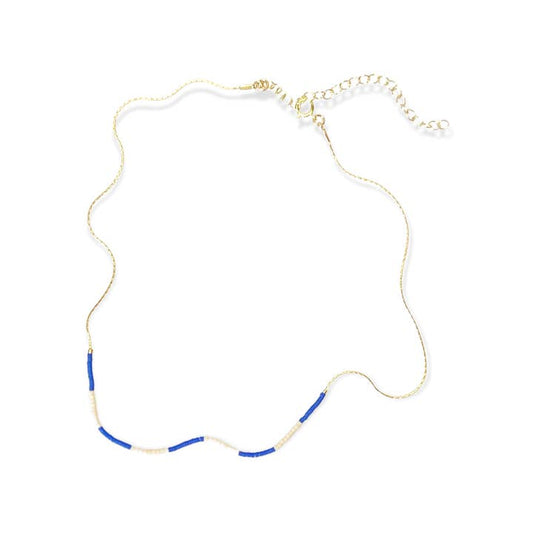 Kaleid Necklace - Periwinkle & Cream