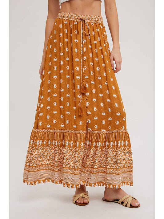 Boho Maxi Skirt - Marigold