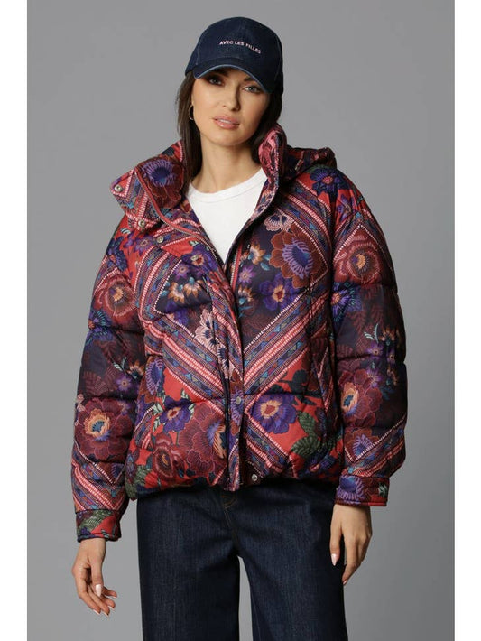 Thermal Puffer Patchwork Coat