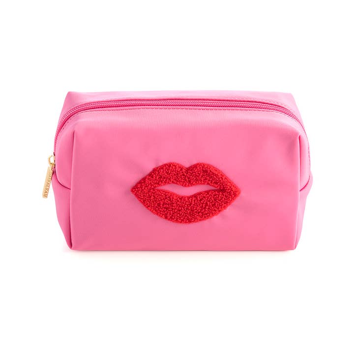 Cara Lips Cosmetic Pouch - Pink