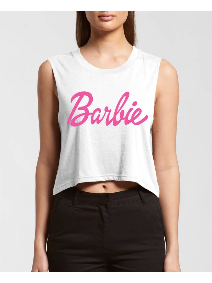 Barbie Sleeveless Tank - White
