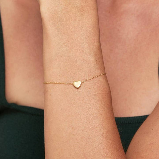 Gold Heart Bracelet