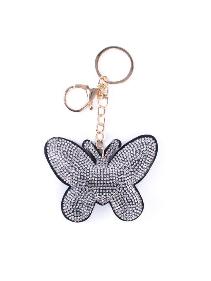 Crystal Bag Charm - Butterfly