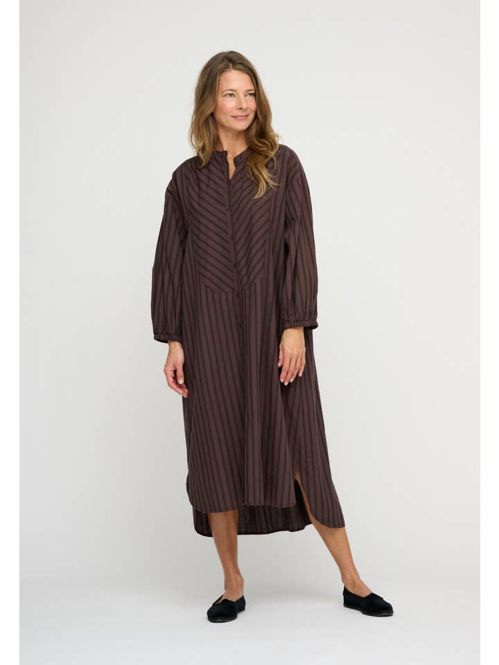 Lauren Shirtdress - Brown/Black