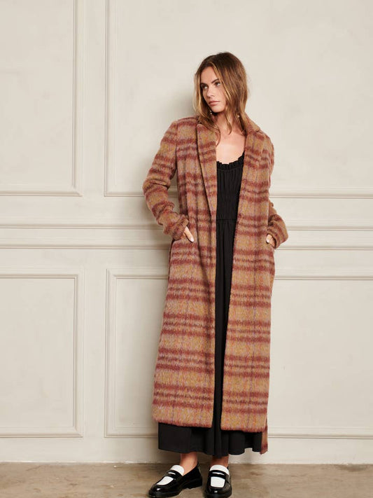 Maggie Coat - Toffee Plaid