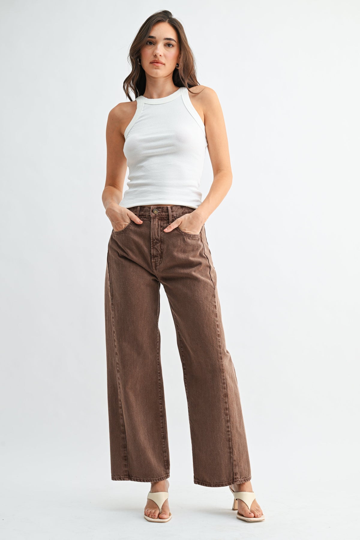 Barrel Jean Twist - Vintage Brown