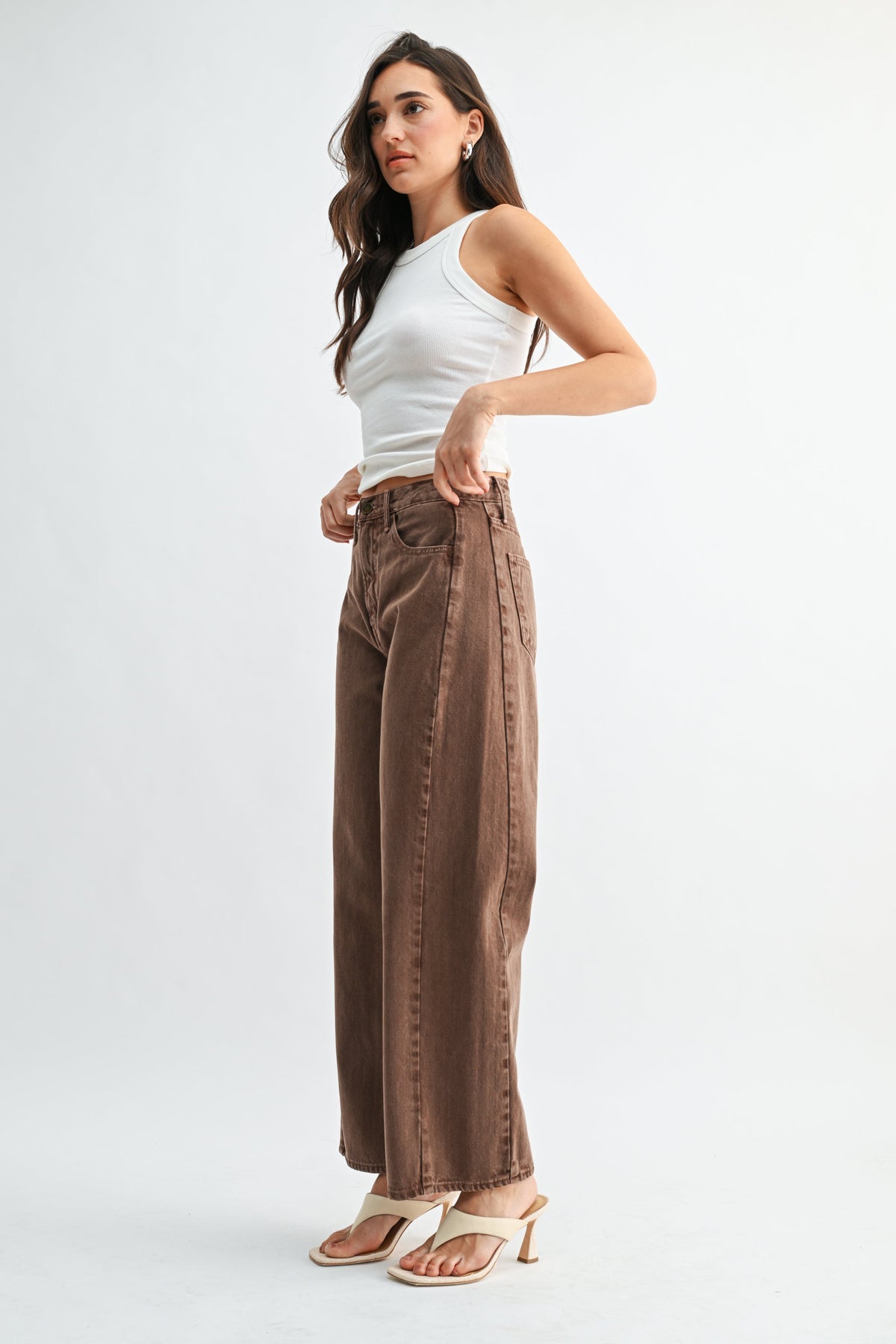 Barrel Jean Twist - Vintage Brown