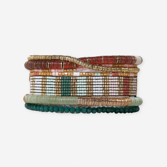 Mixed Bracelet Seven Stack - Desert Dream