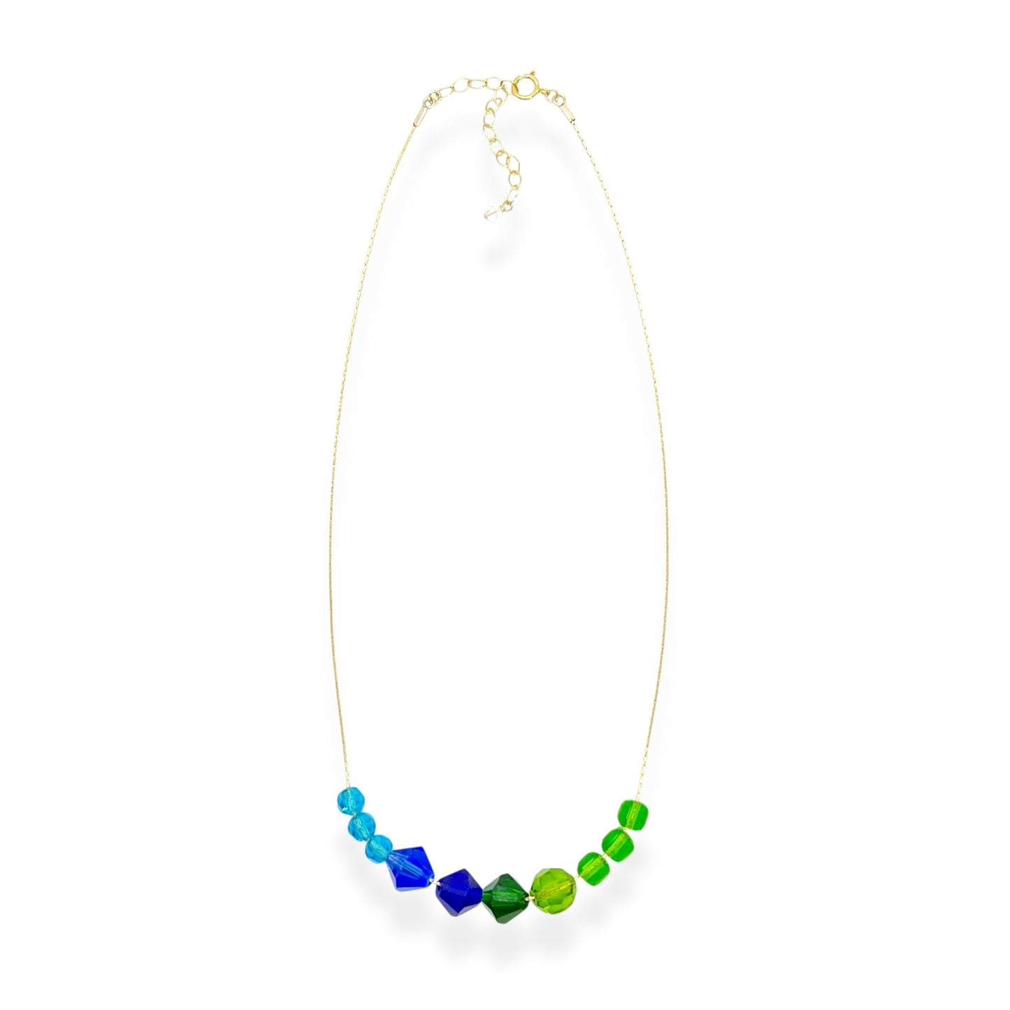 Beaded Crystal Necklace - Anchor