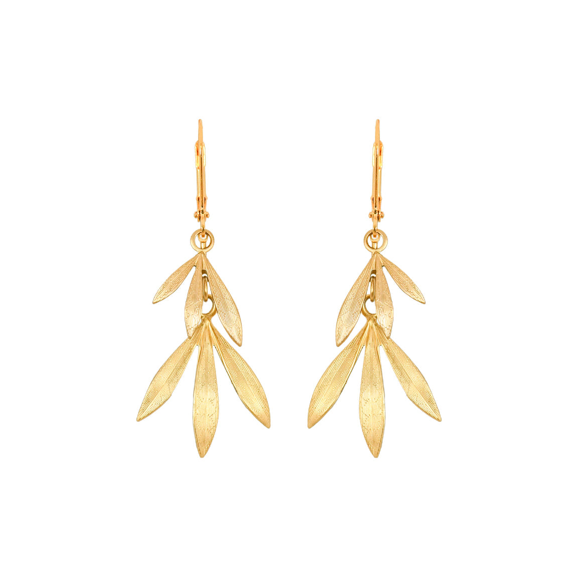 Gold Bamboo Earrings