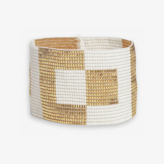 Brooklyn Two Color Stretch Bracelet - Gold