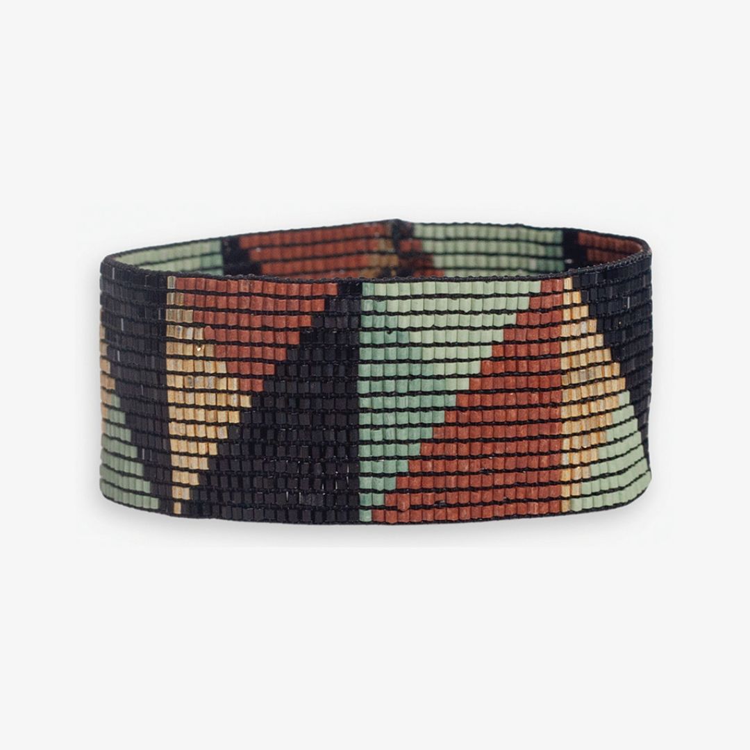 Kenzie Triangles Beaded Stretch Bracelet - Highlands