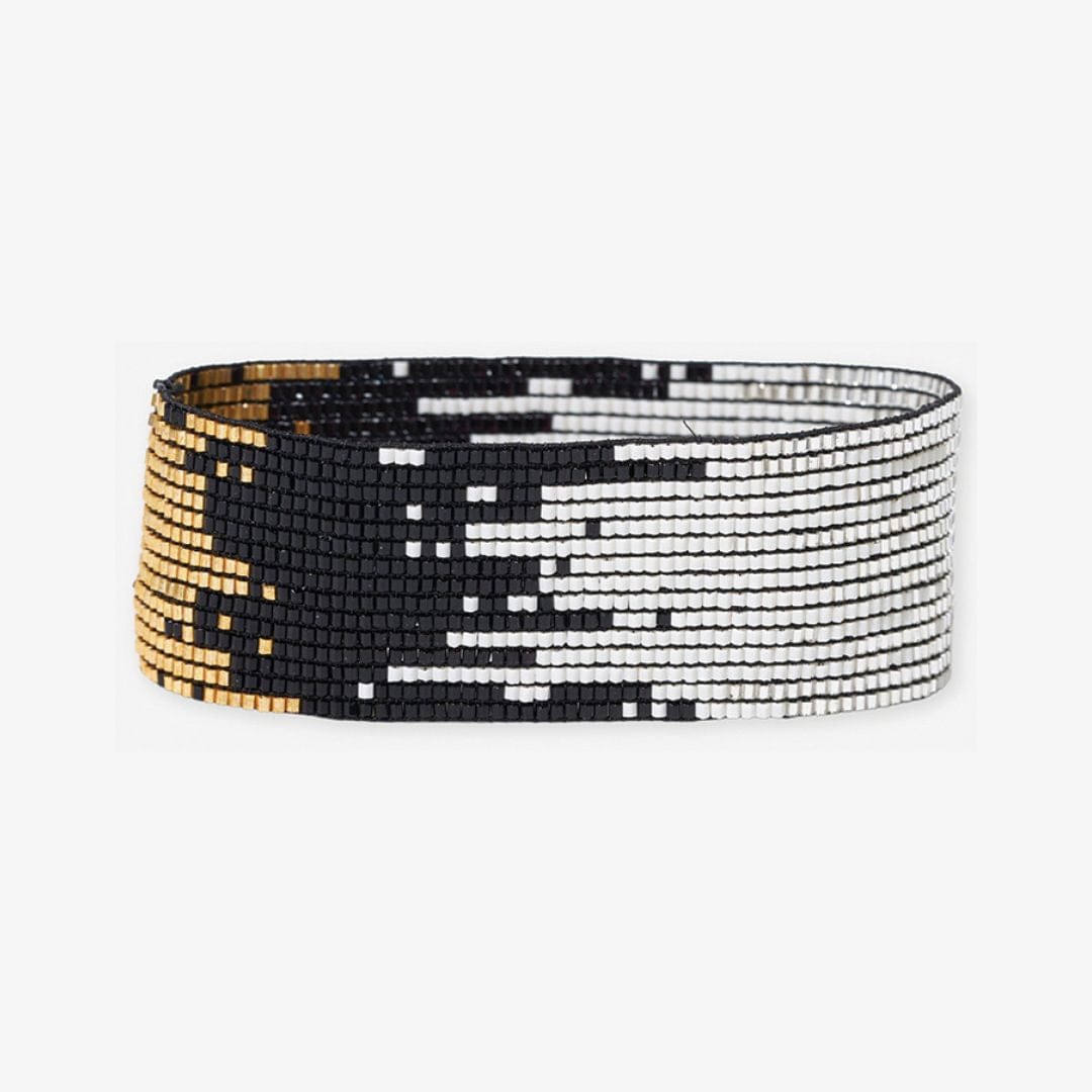 Kenzie Ombre Beaded Stretch Bracelet - Black