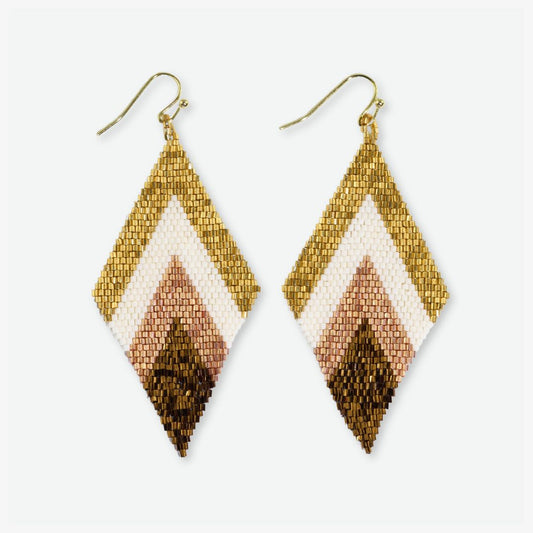 Frida Beaded Earrings - Mixed Metallic