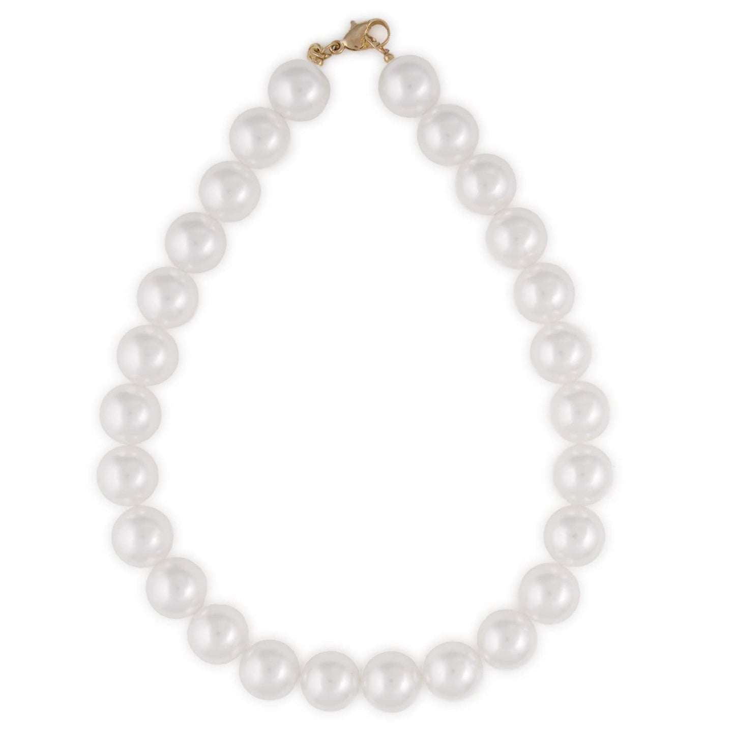 Iris Large Resin Bead Necklace - Pearls