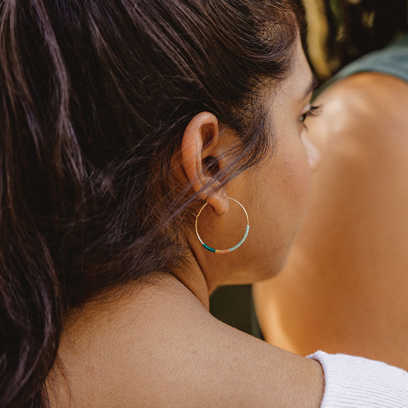 Dusk Hoop Earrings - Desert Sunset