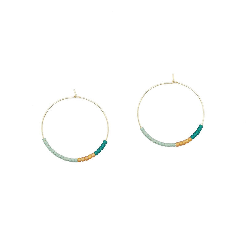 Dusk Hoop Earrings - Desert Sunset