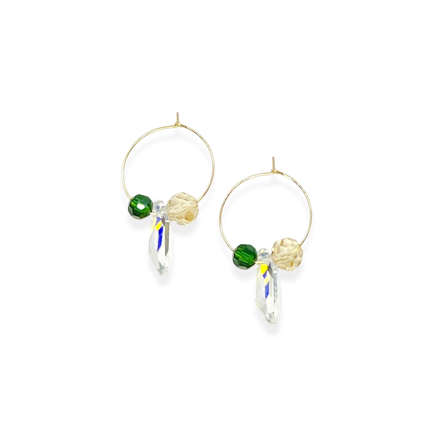Small Crystal Hoops - Muse