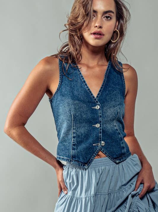 The Dependable Vest - Denim