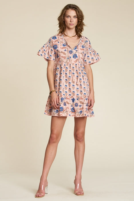 Yessie Dress - Pink Block