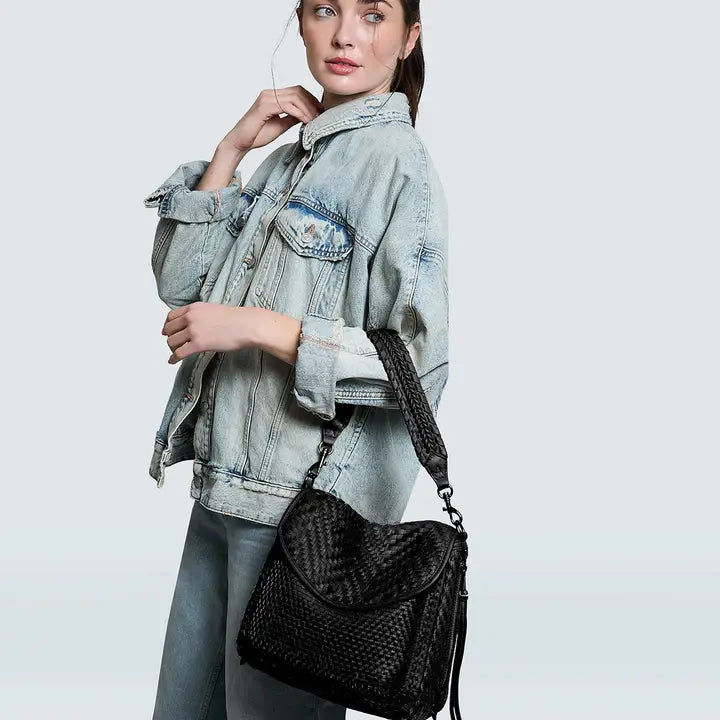 All For Love Convertible Shoulder - Black Woven