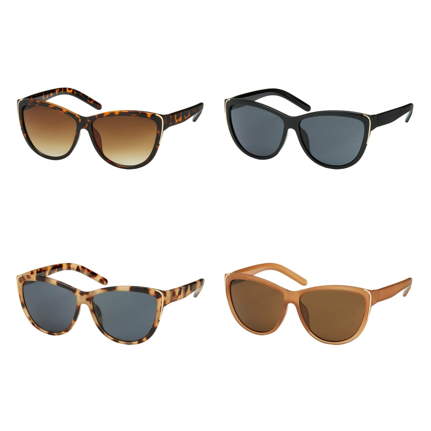 Cat-Eye Sunglasses - Gold