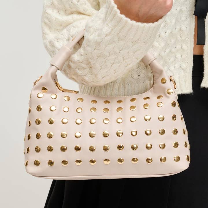 Beckette Studded Crossbody - Oatmilk