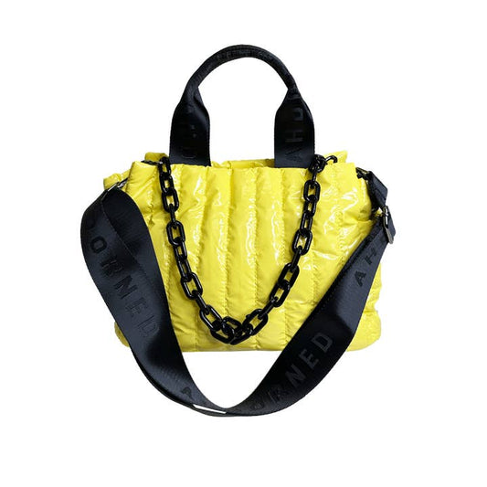 Rosie Quilted Tote - Yellow