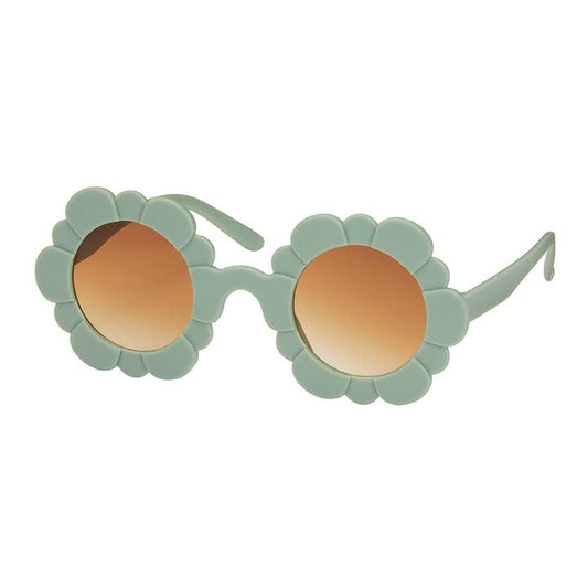 Rose Flower Sunglasses - Green