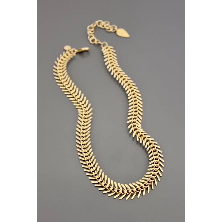 Fish Bone Chain Necklace