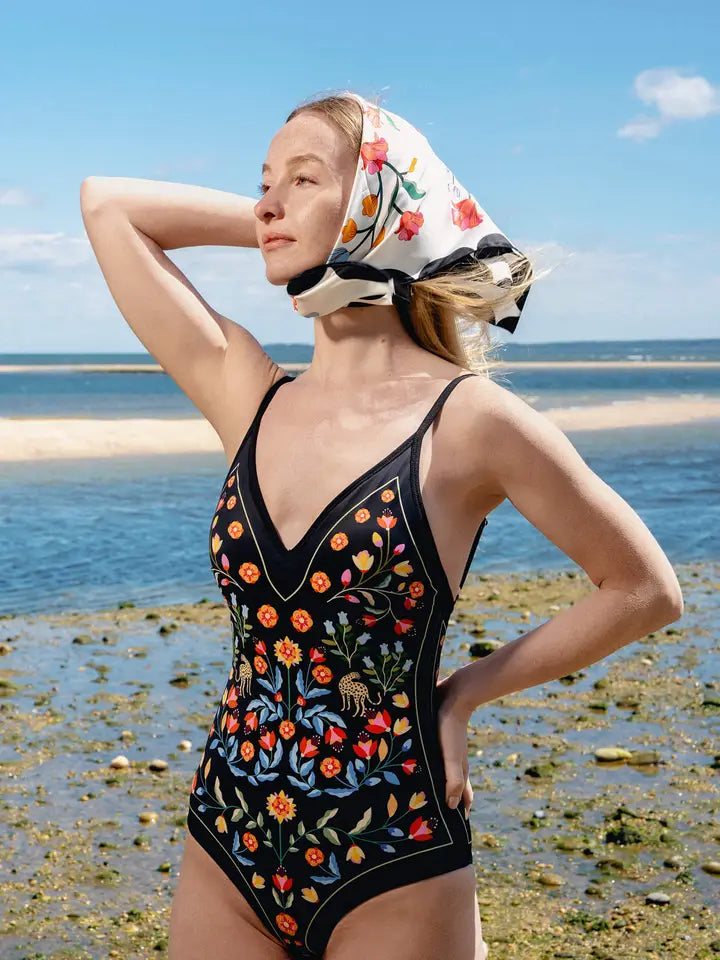 Reversible One Piece Swimsuit - Night Imagination