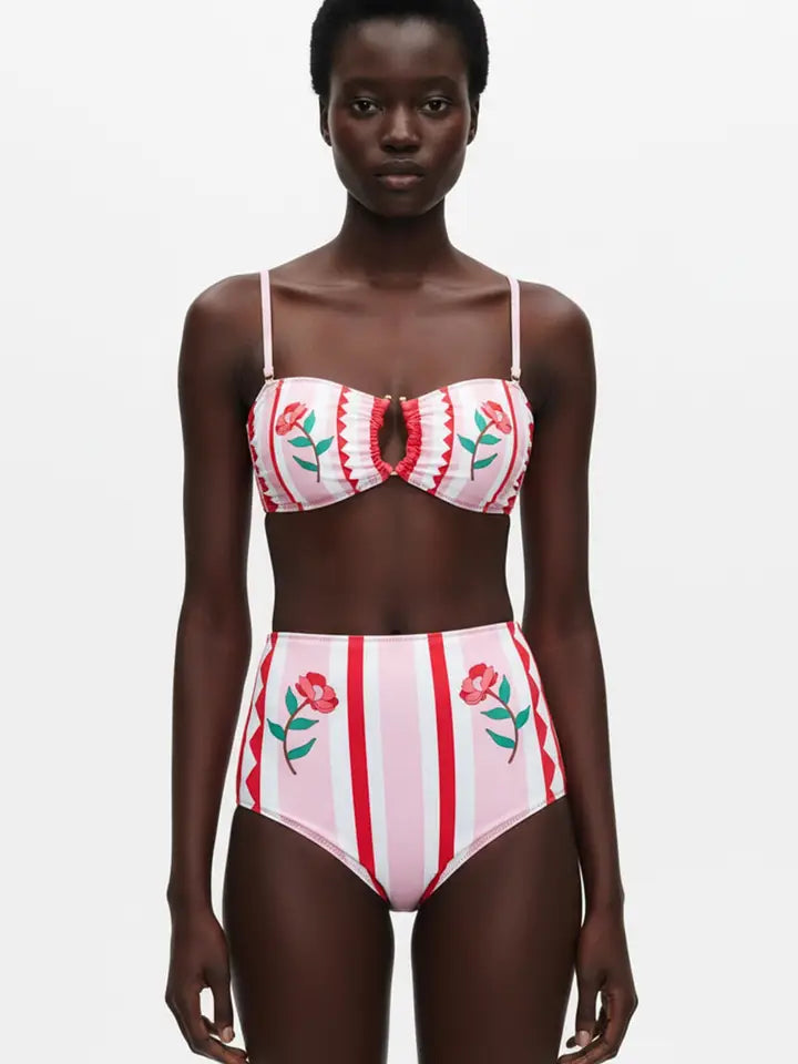 Reversible Two-Piece Swimsuit - Jungle Rose