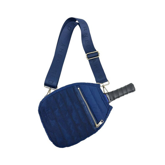 Poppy Pickleball Paddle Crossbody - Navy