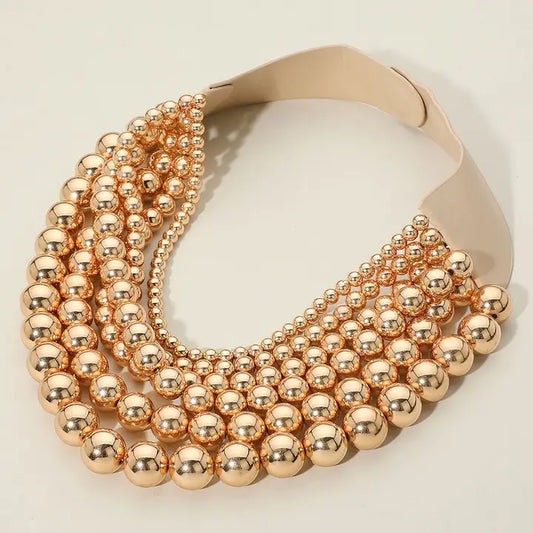 Chunky Beaded Magnetic Necklace