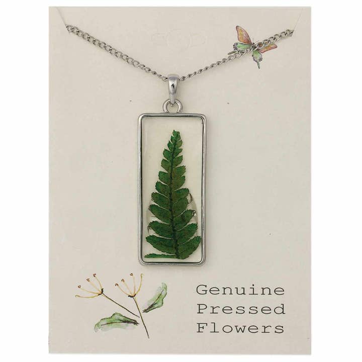 Dried Floral Necklace - Cottage Fern