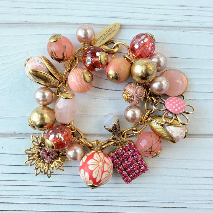 Charm Bracelet - Pink Bauble