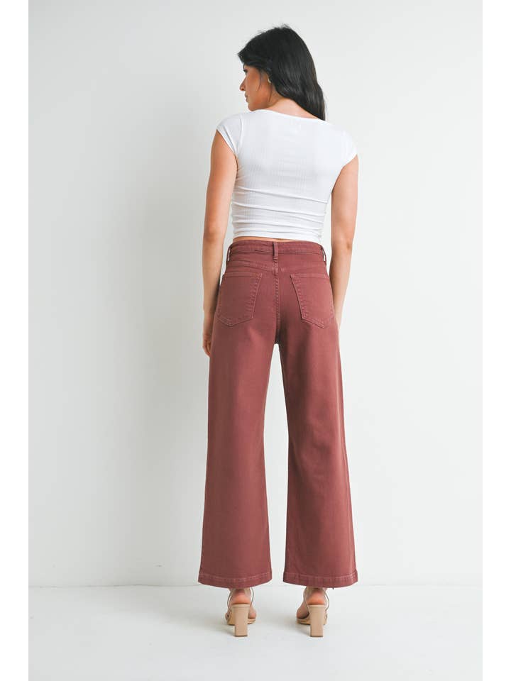 Patch Pocket Wide Leg - Bronze