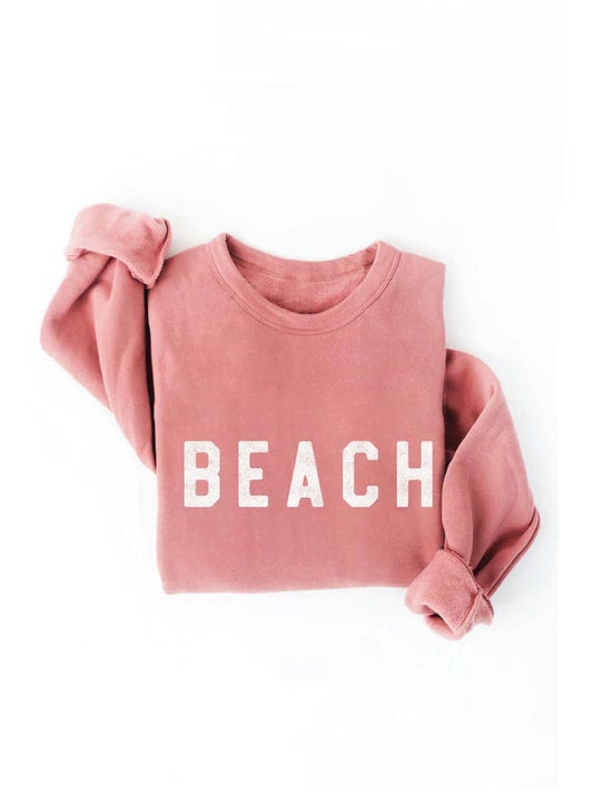 Beach Sweatshirt - Mauve